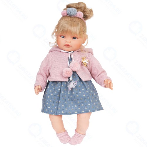 Кукла ANTONIO-JUAN Пилар в розовом, плачет, 42 см (1673)