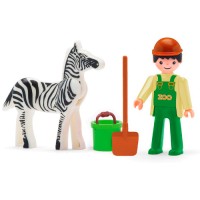 Детский игровой набор EFKO Сотрудник зоопарка + зебра, 8 см (31219EF-CH)