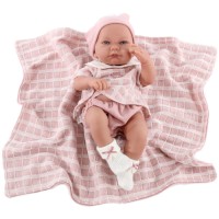 Кукла-младенец ANTONIO-JUAN Дафна в розовом, 42 см (5046P)