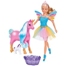 Кукла SIMBA Штеффи в разноцветном платье (5733313)