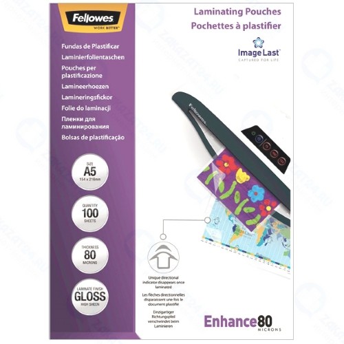 Пленка для ламинирования Fellowes A5 80 мкм, 100 шт (CRC53060)