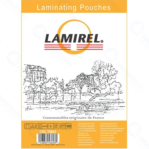 Пленка для ламинирования Lamirel А4 100 мкм (CRC78658)
