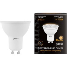 Светодиодная лампа Gauss Led MR16 GU10 7W 2700K (101506107) Светодиодная лампа Gauss Led MR16 GU10 7W 2700K (101506107)