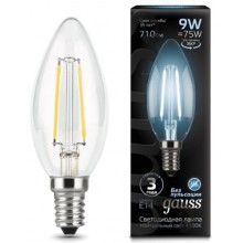 Светодиодная лампа Gauss LED Filament Candle E14 9W 4100К (103801209)