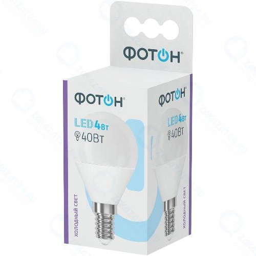 Светодиодная лампа Фотон LED P45 4W E14 6500K (23401)