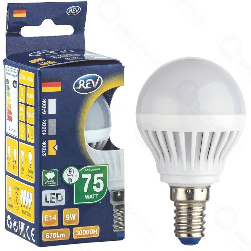 Светодиодная лампа REV Ritter 32406 5 g45 E14 9w 2700k