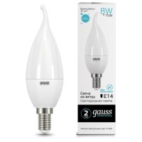Светодиодные лампы Gauss Elementary Свеча на ветру 8W 540lm 4100K Е14, 10 шт (34128)