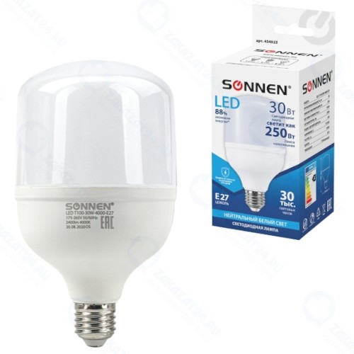 Светодиодная лампа-трубка Sonnen LED Т100-30W-4000-E27 (454923)