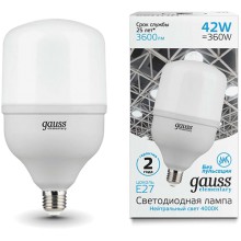 Светодиодная лампа Gauss Elementary T120 42W 3600lm 4000K E27 (63224) Светодиодная лампа Gauss Elementary T120 42W 3600lm 4000K E27 (63224)