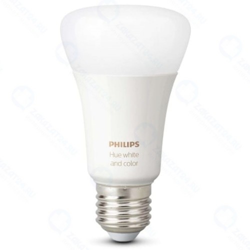 Умная лампа Philips Hue Single Bulb E27 Color (929002216824)