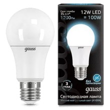 Светодиодные лампы Gauss A60 12W E27 1200lm 4100K, 10 шт Светодиодные лампы Gauss A60 12W E27 1200lm 4100K, 10 шт
