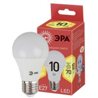 Светодиодная лампа ЭРА Eco LED A60-10W-827-E27