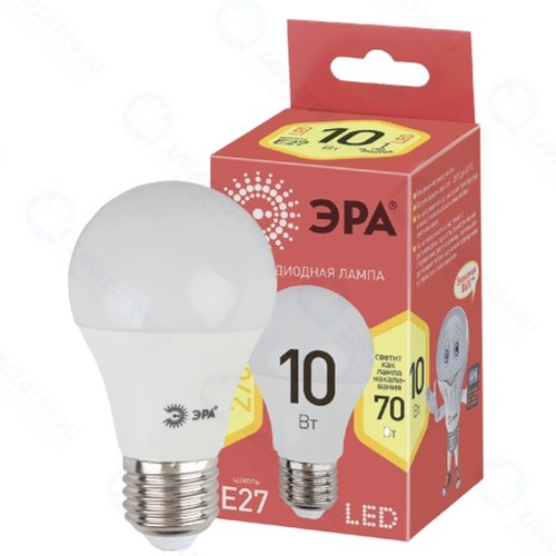 Светодиодная лампа ЭРА Eco LED A60-10W-827-E27