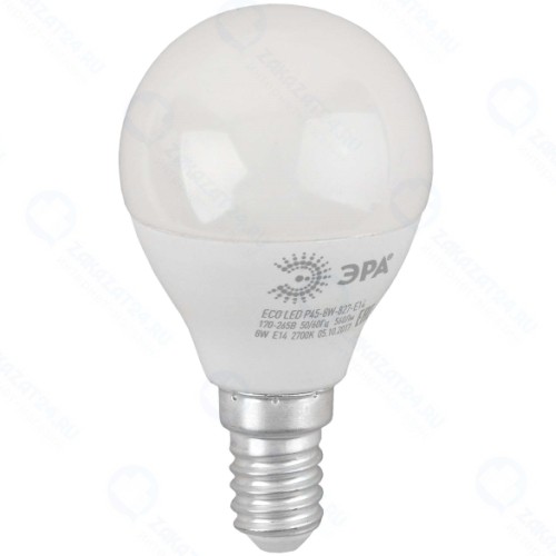 Светодиодная лампа ЭРА Eco LED P45-8W-827-E14