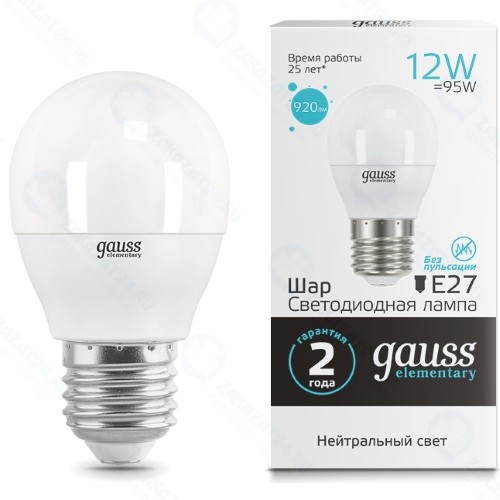 Светодиодная лампа Gauss Elementary 