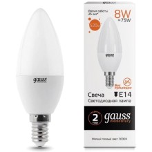 Светодиодные лампы Gauss Elementary Candle 8W E14 3000K , 10 шт Светодиодные лампы Gauss Elementary Candle 8W E14 3000K , 10 шт