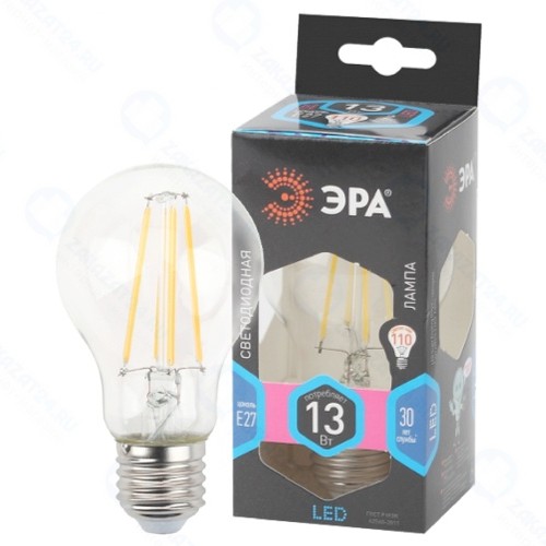 Светодиодная лампа ЭРА F-LED A60-13W-840-E27