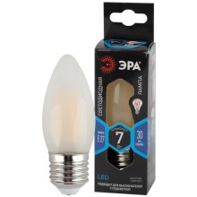 Светодиодная лампа ЭРА F-LED B35-7W-840-E27 Frost Светодиодная лампа ЭРА F-LED B35-7W-840-E27 Frost