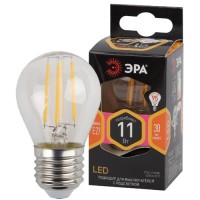 Светодиодная лампа ЭРА F-LED P45-11w-827-E27