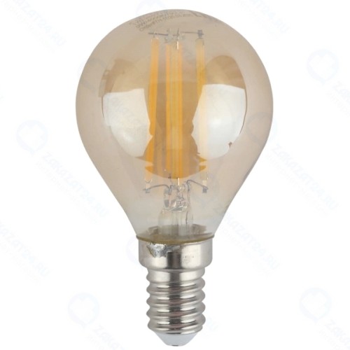 Светодиодная лампа ЭРА F-LED P45-7W-827-E14 Gold