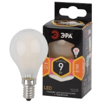 Светодиодная лампа ЭРА F-LED P45-9w-827-E14 Frost