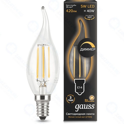 Светодиодная лампа Gauss Filament 