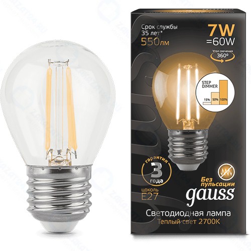 Светодиодная лампа Gauss Filament 