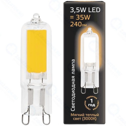 Светодиодная лампа Gauss G9 AC220-240V 3.5W 240lm 3000K