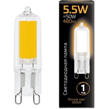 Светодиодная лампа Gauss G9 AC220-240V 5.5W 480lm 3000K Светодиодная лампа Gauss G9 AC220-240V 5.5W 480lm 3000K
