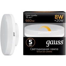 Светодиодная лампа Gauss GX53 8W 660lm 3000K Светодиодная лампа Gauss GX53 8W 660lm 3000K