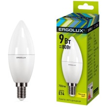 Светодиодная лампа Ergolux LED-C35-9W-E14-3K