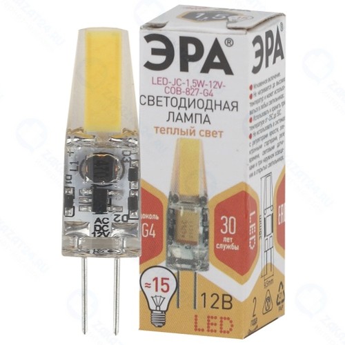 Светодиодная лампа ЭРА LED-JC-1,5W-12V-COB-827-G4