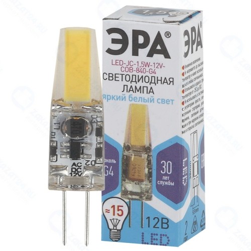Светодиодная лампа ЭРА LED-JC-1,5W-12V-COB-840-G4