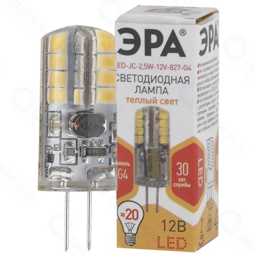 Светодиодная лампа ЭРА LED-JC-2,5W-12V-827-G4