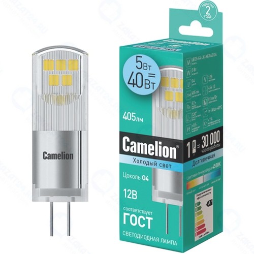 Светодиодная лампа Camelion LED5-G4-JC-NF/845/G4