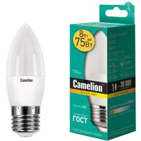 Светодиодная лампа Camelion LED8-C35/830/E27