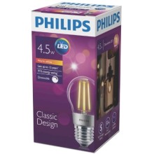 Светодиодная лампа Philips LEDClassic 5-50W P45 E27 WW CL D APR Светодиодная лампа Philips LEDClassic 5-50W P45 E27 WW CL D APR