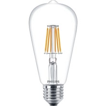 Светодиодная лампа Philips LEDClassic 6-70W ST64 E27 WW CL ND APR Светодиодная лампа Philips LEDClassic 6-70W ST64 E27 WW CL ND APR