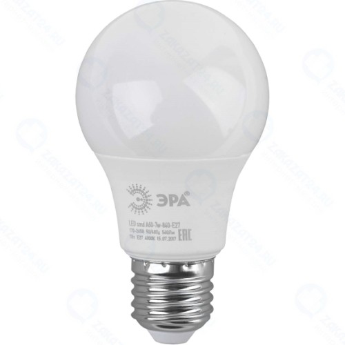 Светодиодная лампа ЭРА LED A60-7W-840-E27