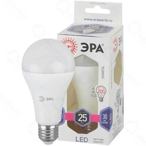 Светодиодная лампа ЭРА LED A65-25W-860-E27