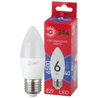 Светодиодная лампа ЭРА LED B35-6W-865-E27 R