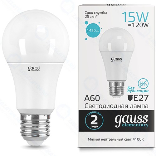 Светодиодная лампа Gauss LED Elementary 23225