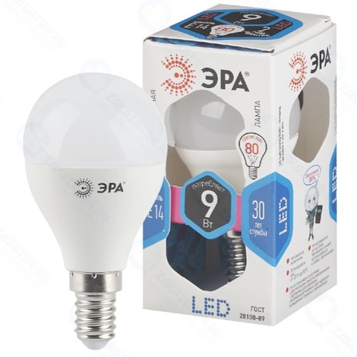 Светодиодная лампа ЭРА LED P45-9W-840-E14