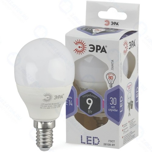 Светодиодная лампа ЭРА LED P45-9W-860-E14