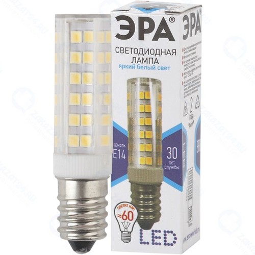 Светодиодная лампа ЭРА LED T25-7W-CORN-840-E14