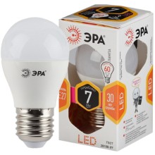 Светодиодная лампа ЭРА P45-7w-827-E27