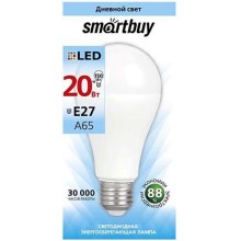 Светодиодная лампа Smartbuy A65-20W/4000/E27 (SBL-A65-20-40K-E27) Светодиодная лампа Smartbuy A65-20W/4000/E27 (SBL-A65-20-40K-E27)