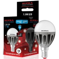 Светодиодная лампа Supra SL-LED-G45-7.5W-4000-E14
