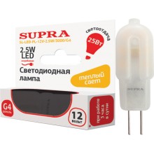 Светодиодная лампа Supra SL-LED-PL-12V-2.5W/3000/G4