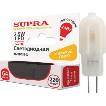 Светодиодная лампа Supra SL-LED-PL-220V-2.5W/3000/G4
